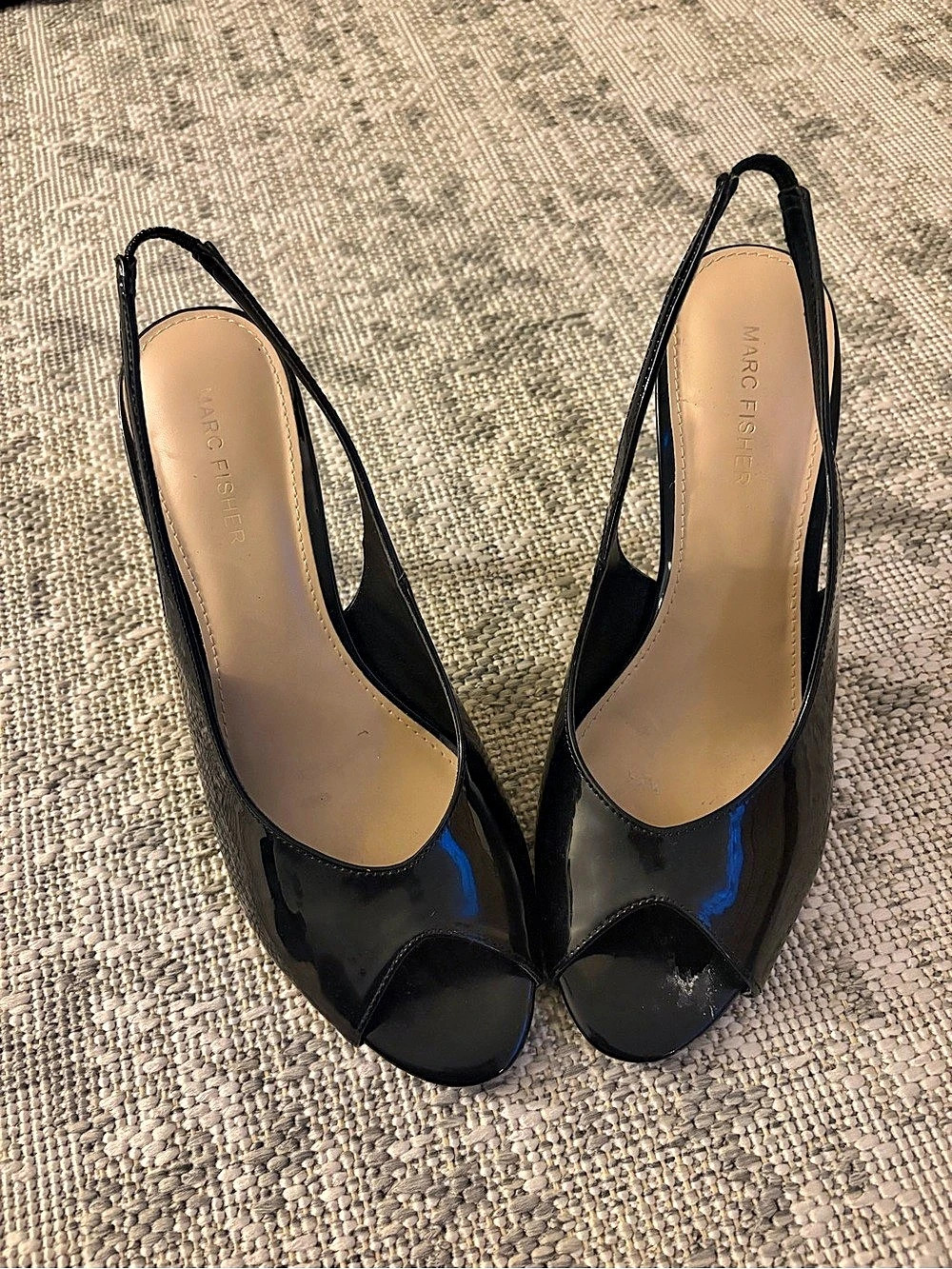 Marc Fisher Black Patent Leather Heels